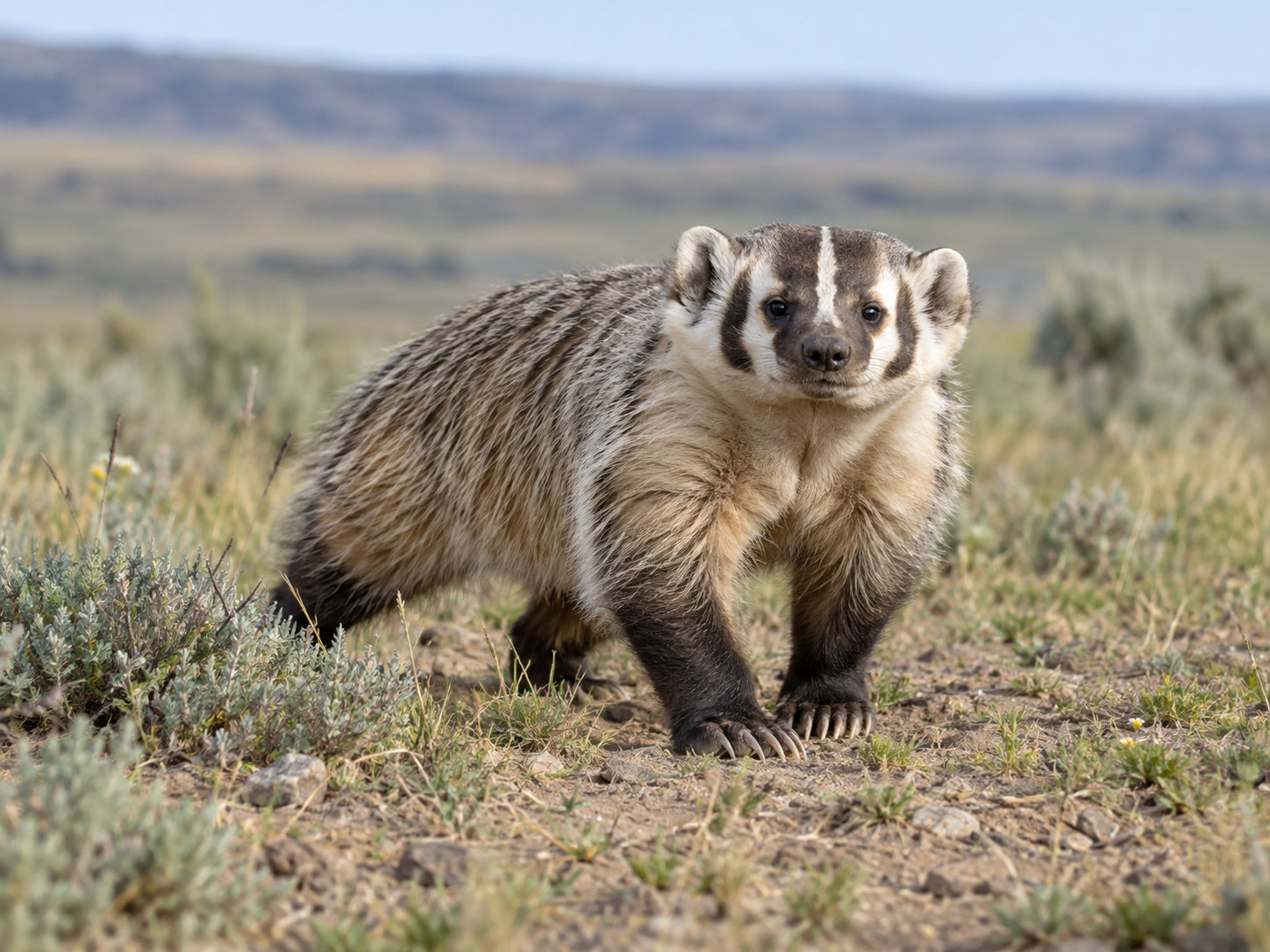 AI-generated animal illustration: Badger