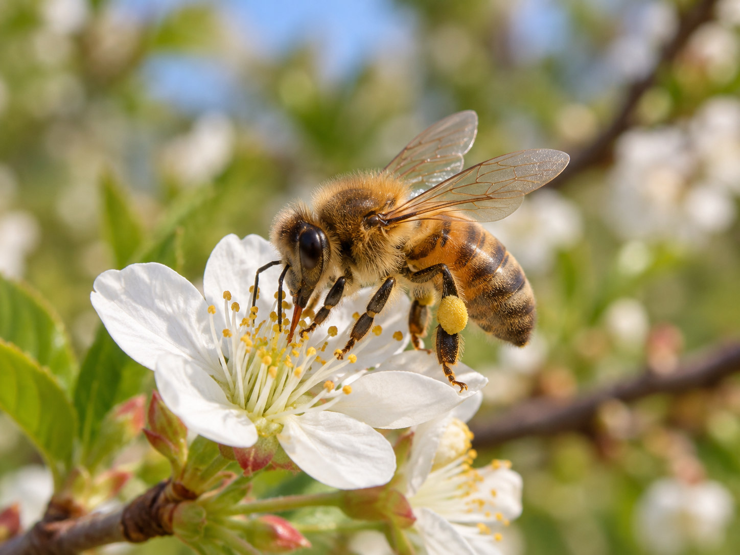 AI-generated animal illustration: Bee