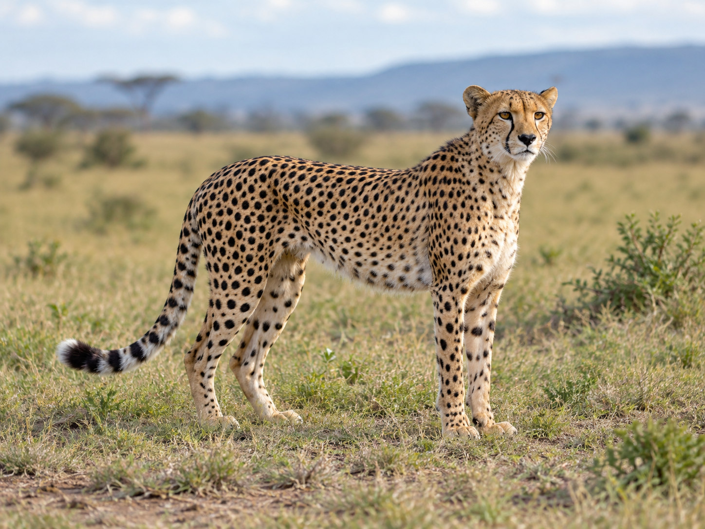 AI-generated animal illustration: Cheetah
