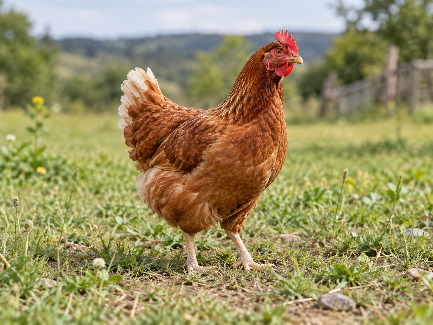 AI-generated animal illustration: Chicken