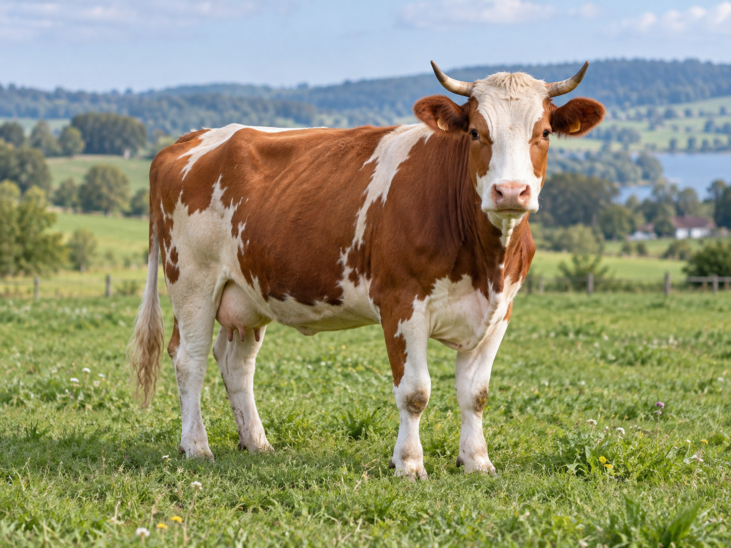 AI-generated animal illustration: Cow
