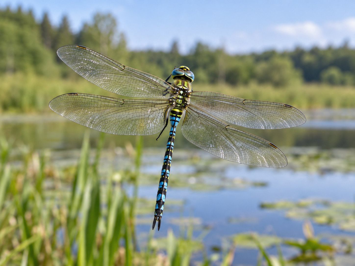 AI-generated animal illustration: Dragonfly