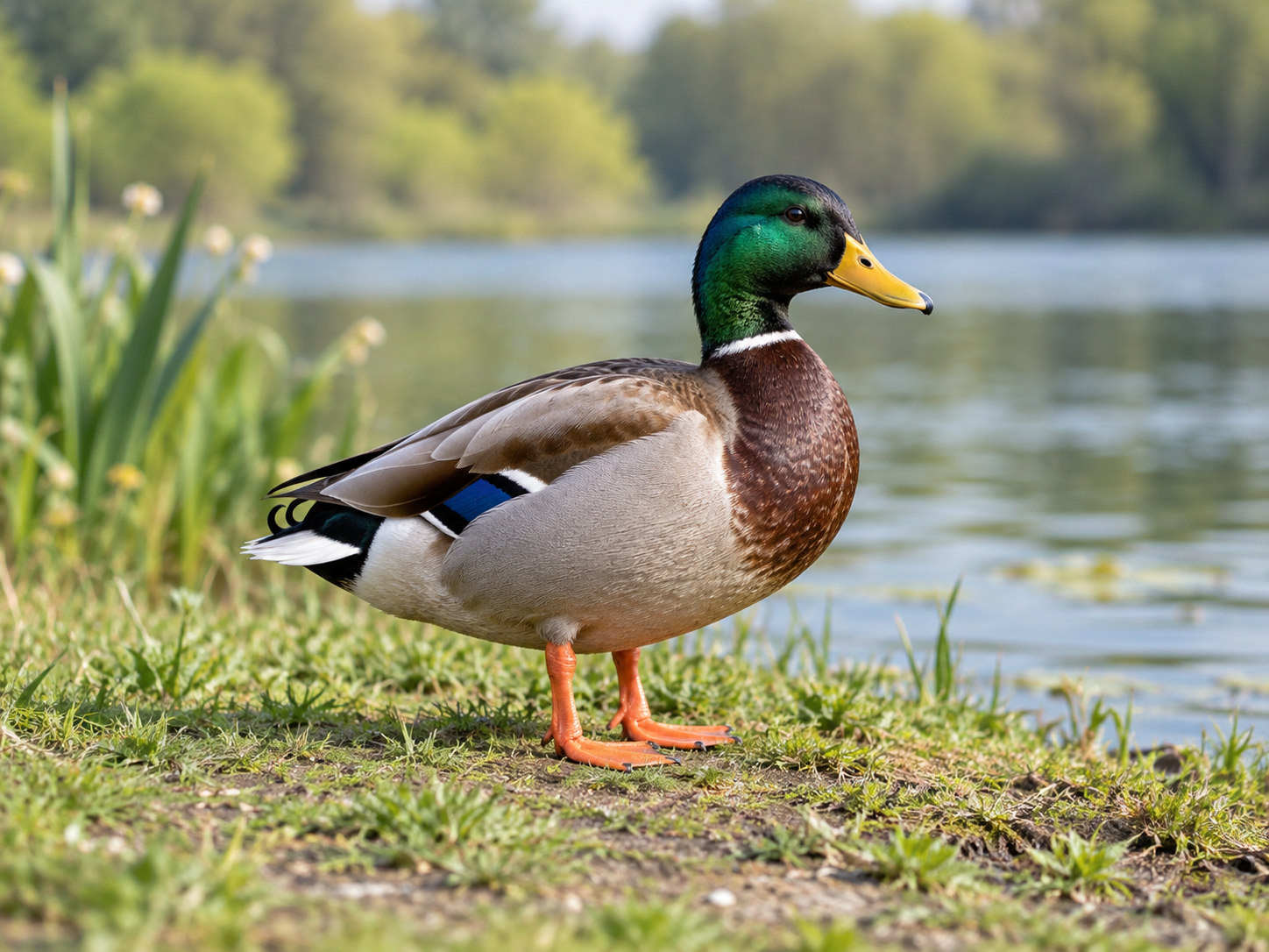 AI-generated animal illustration: Duck