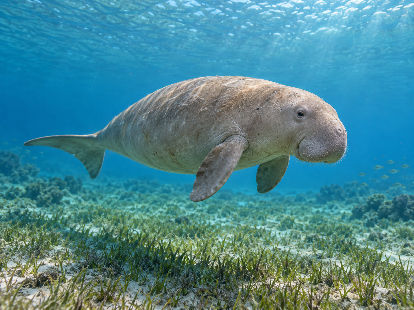 AI-generated animal illustration: Dugong