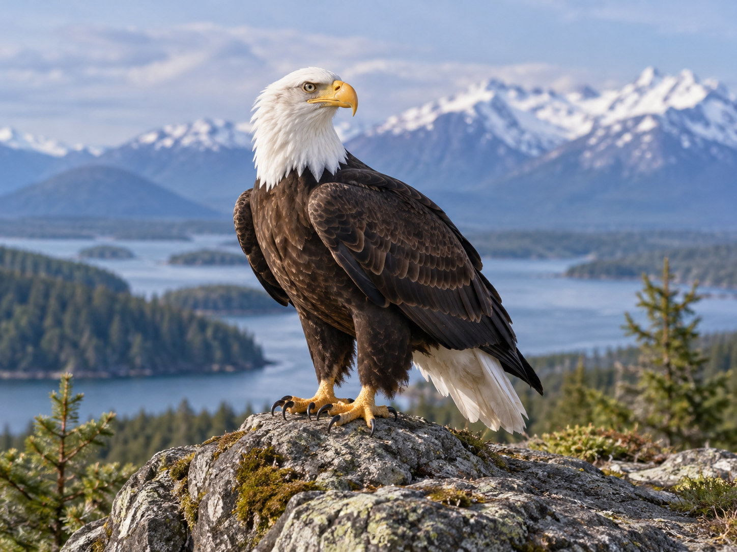 AI-generated animal illustration: Eagle