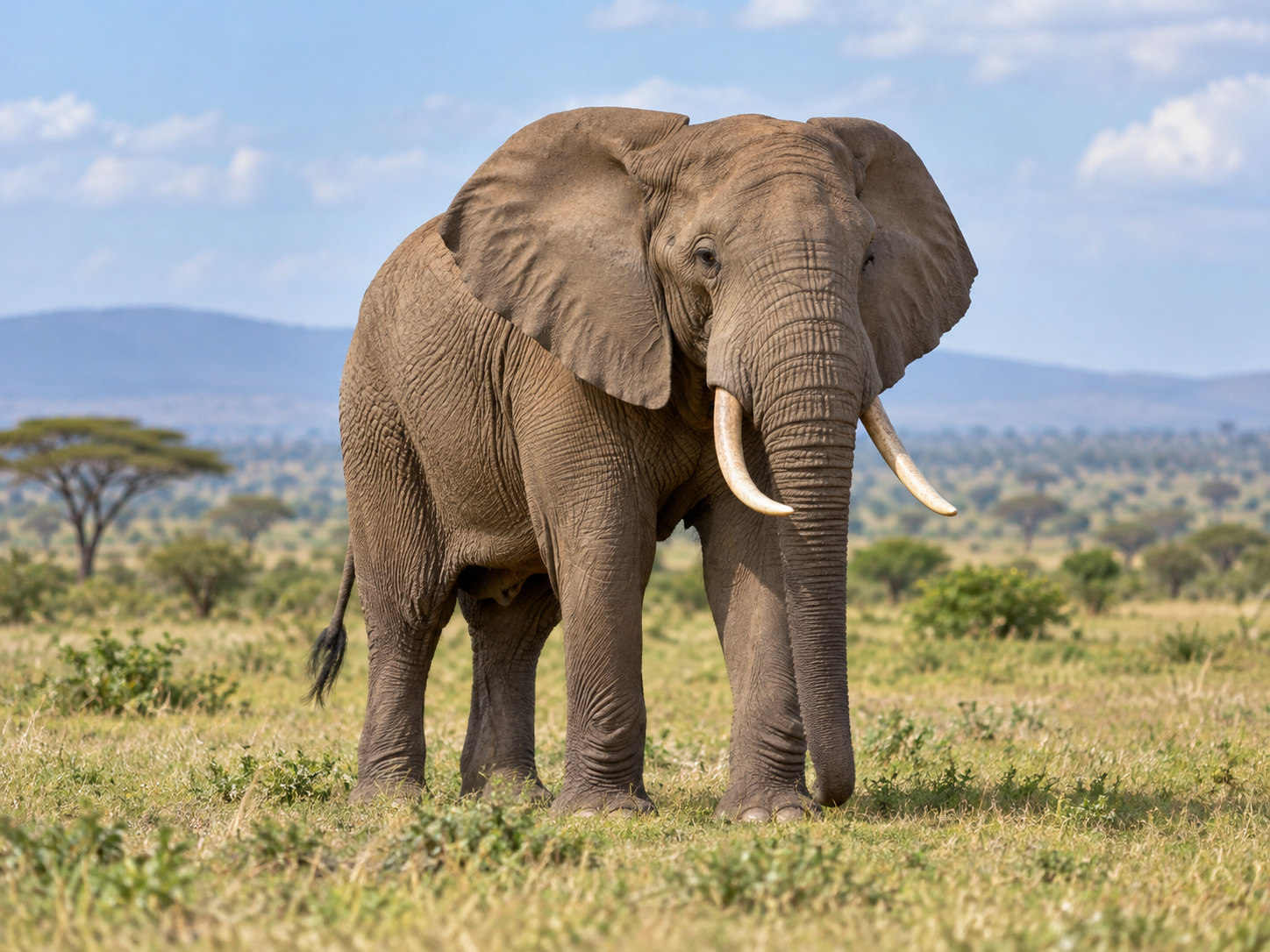 AI-generated animal illustration: Elephant