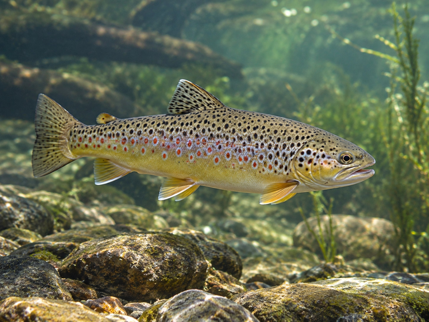 AI-generated animal illustration: Fish