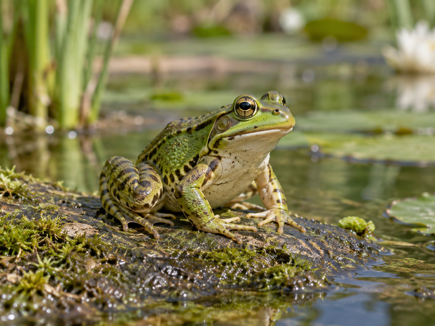 AI-generated animal illustration: Frog