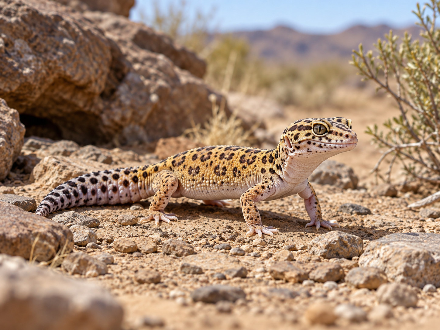 AI-generated animal illustration: Gecko