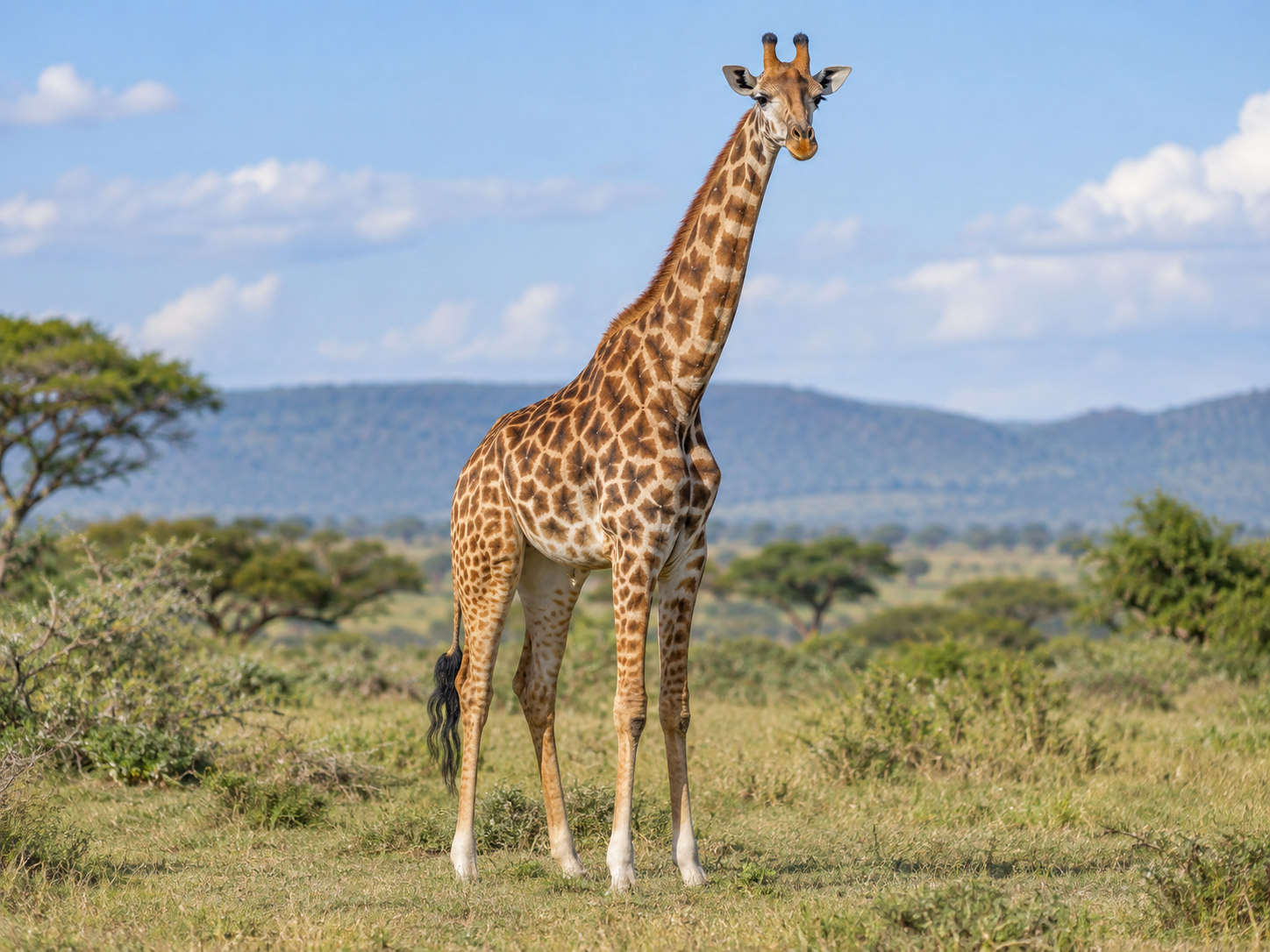AI-generated animal illustration: Giraffe