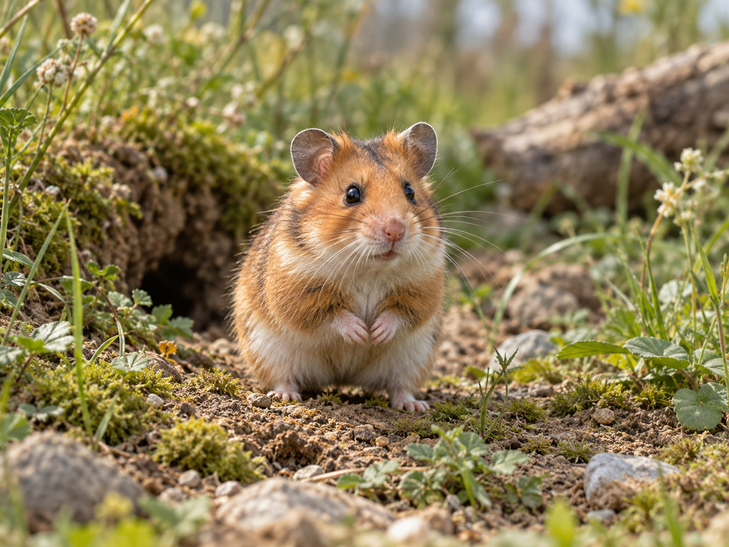 AI-generated animal illustration: Hamster