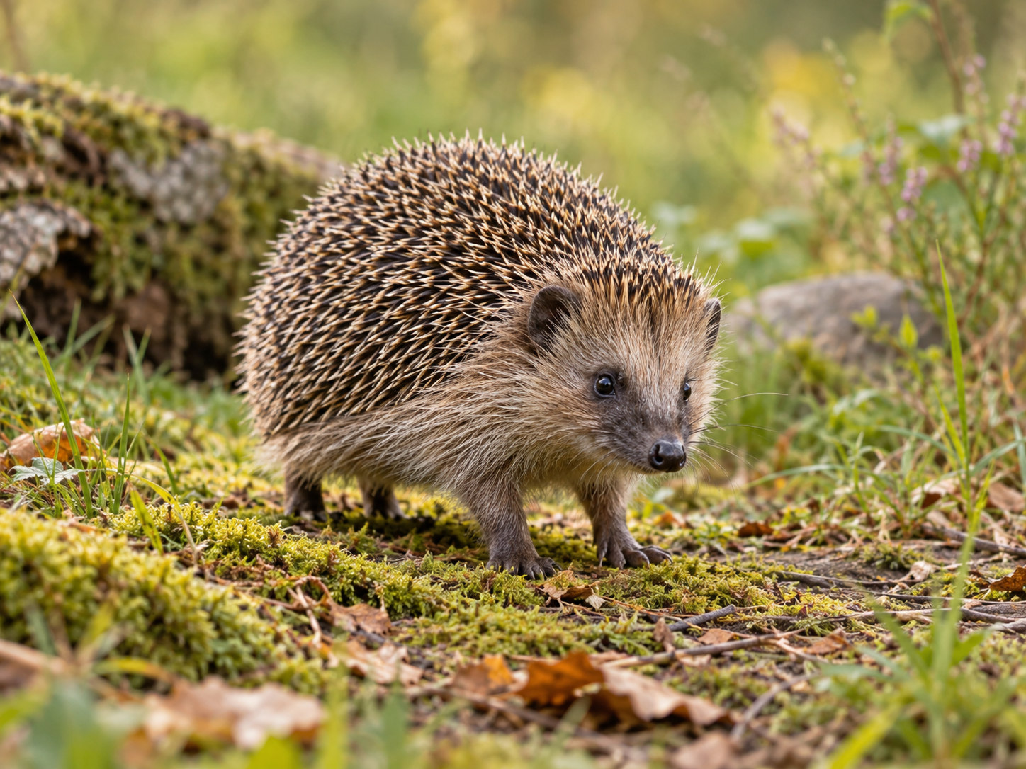 AI-generated animal illustration: Hedgehog