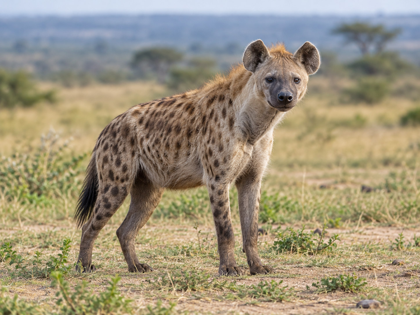 AI-generated animal illustration: Hyena