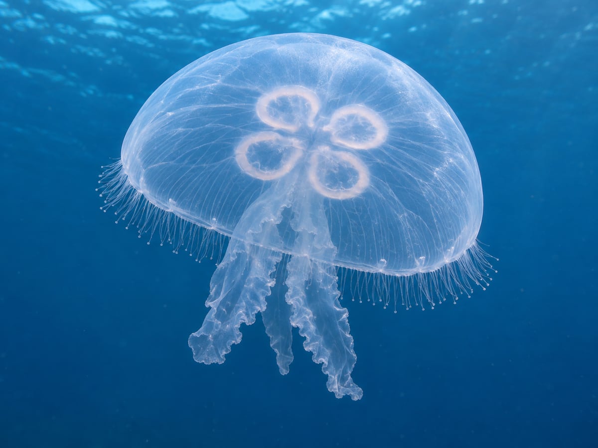 AI-generated animal illustration: Jellyfish