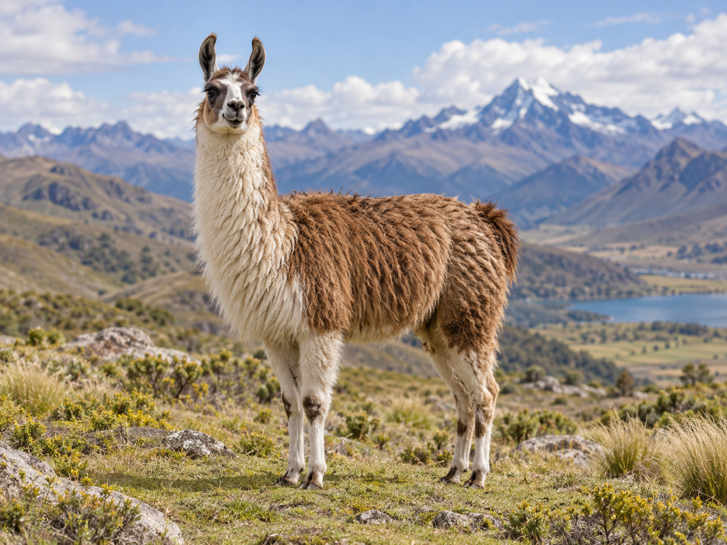 AI-generated animal illustration: Llama