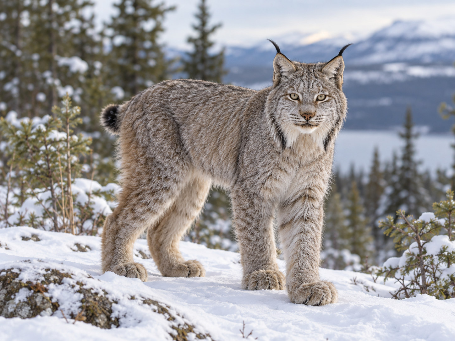 AI-generated animal illustration: Lynx