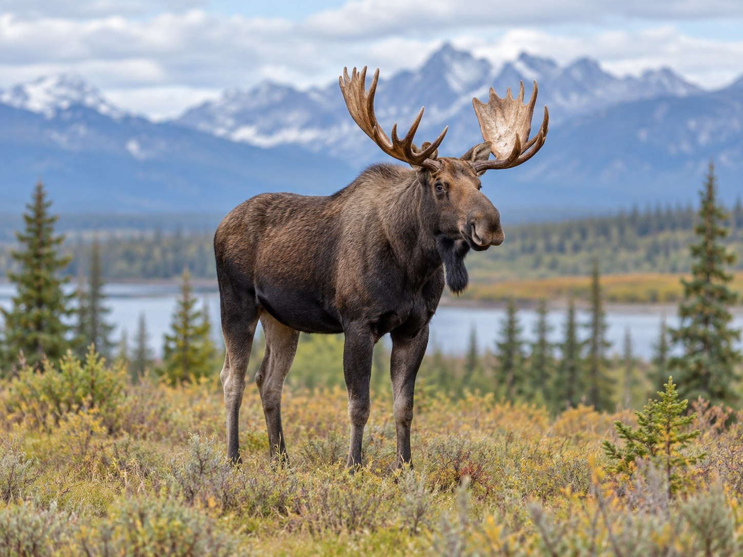 AI-generated animal illustration: Moose