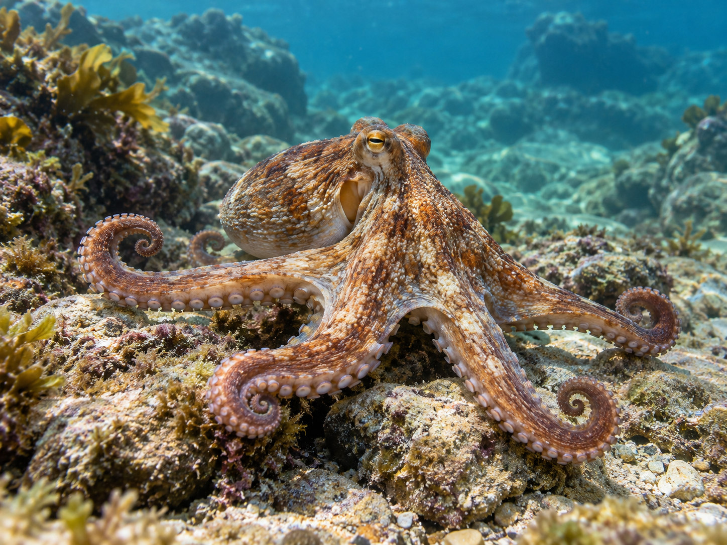 AI-generated animal illustration: Octopus