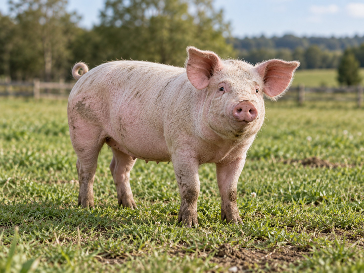 AI-generated animal illustration: Pig