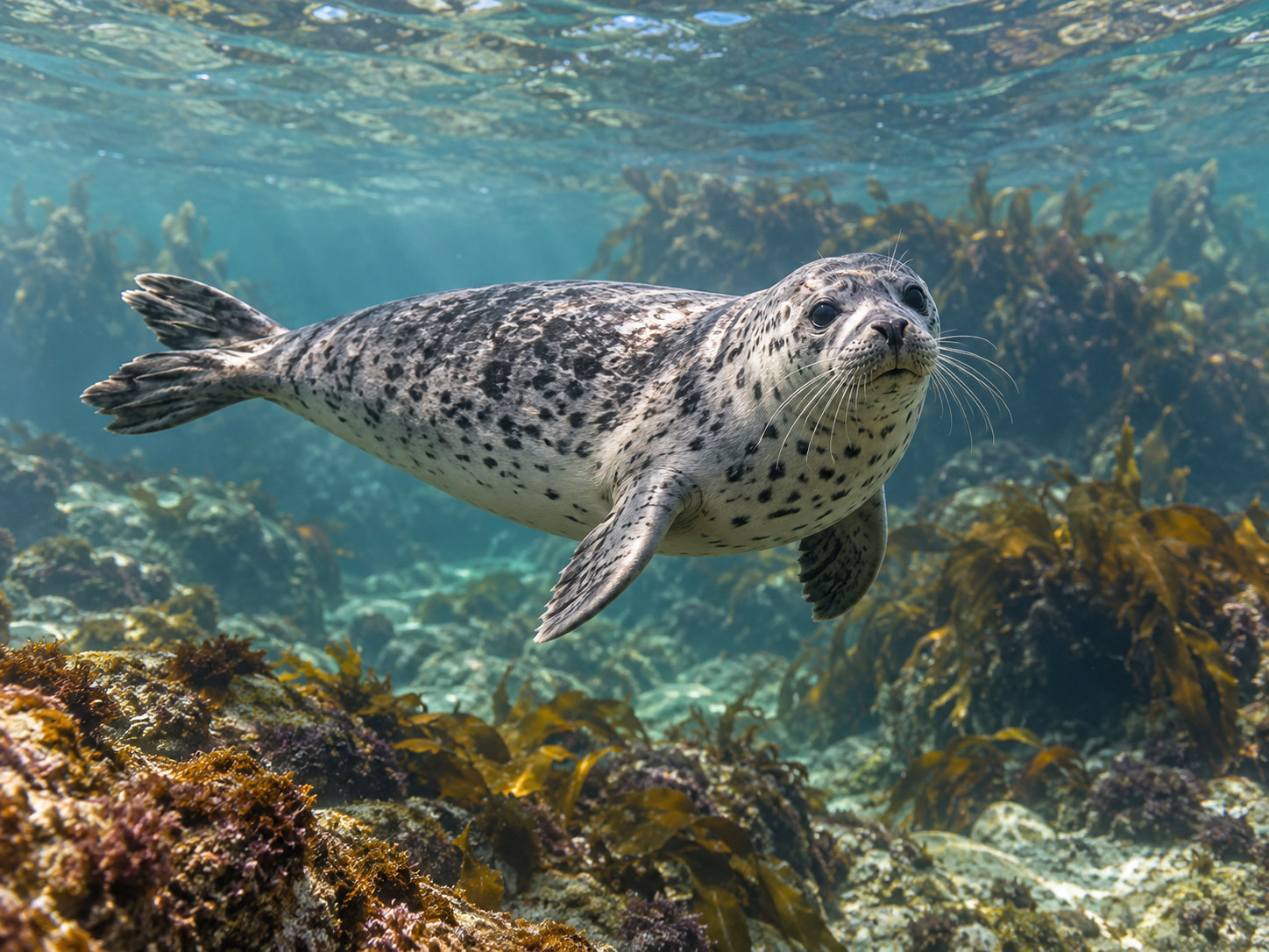 AI-generated animal illustration: Seal