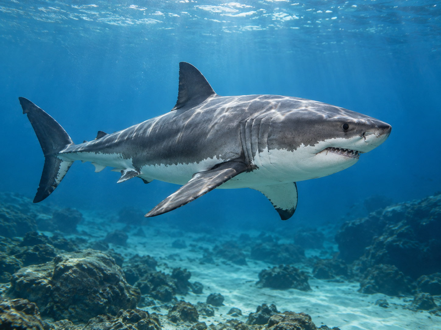 AI-generated animal illustration: Shark