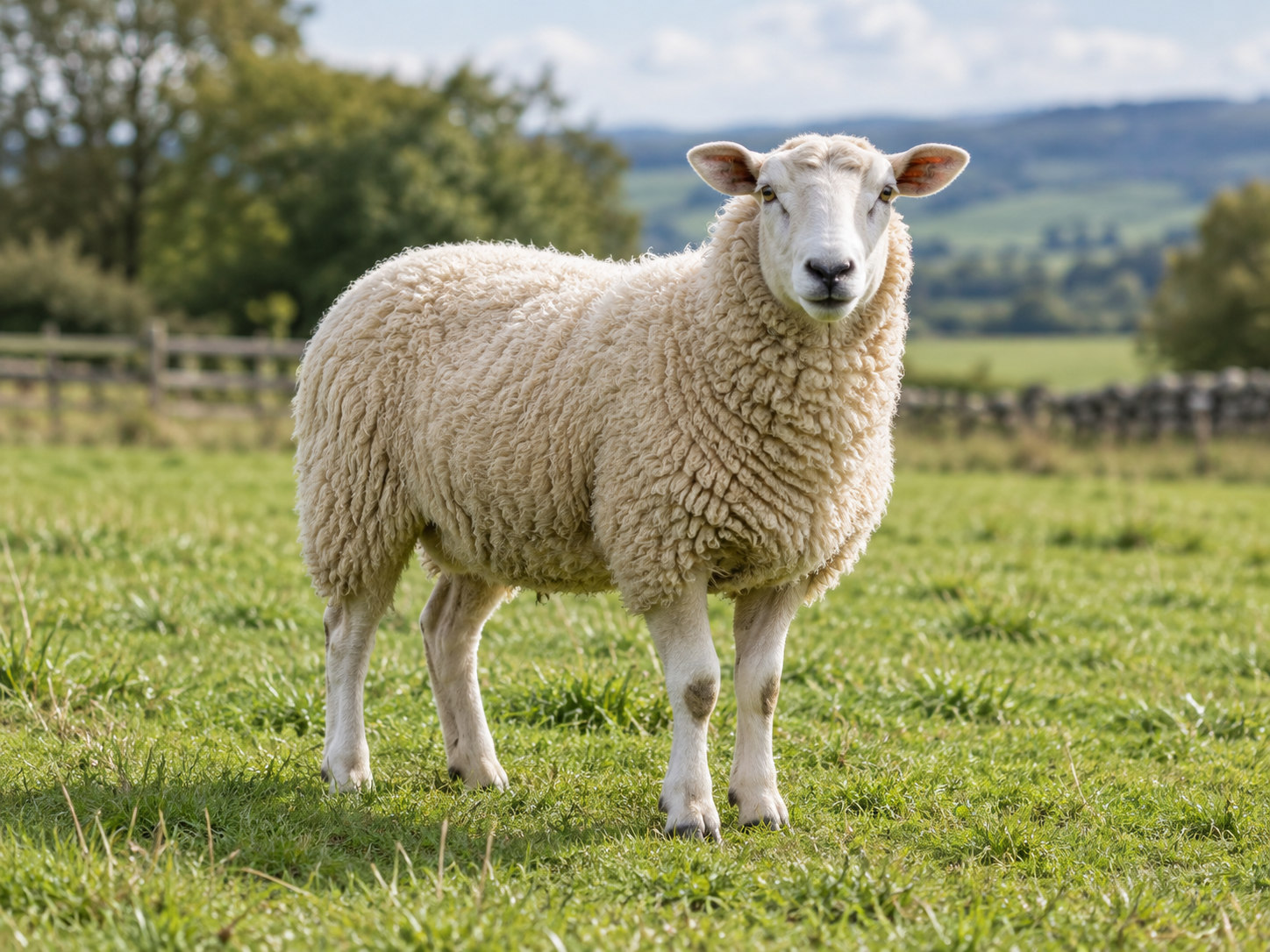 AI-generated animal illustration: Sheep