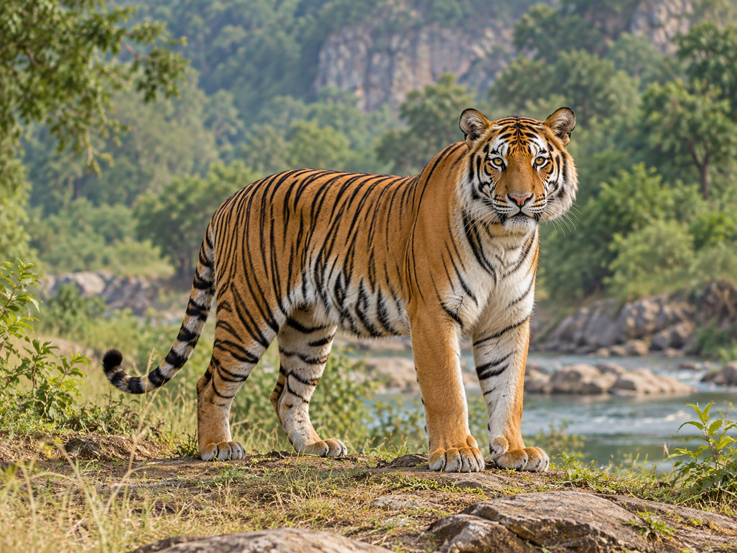 AI-generated animal illustration: Tiger