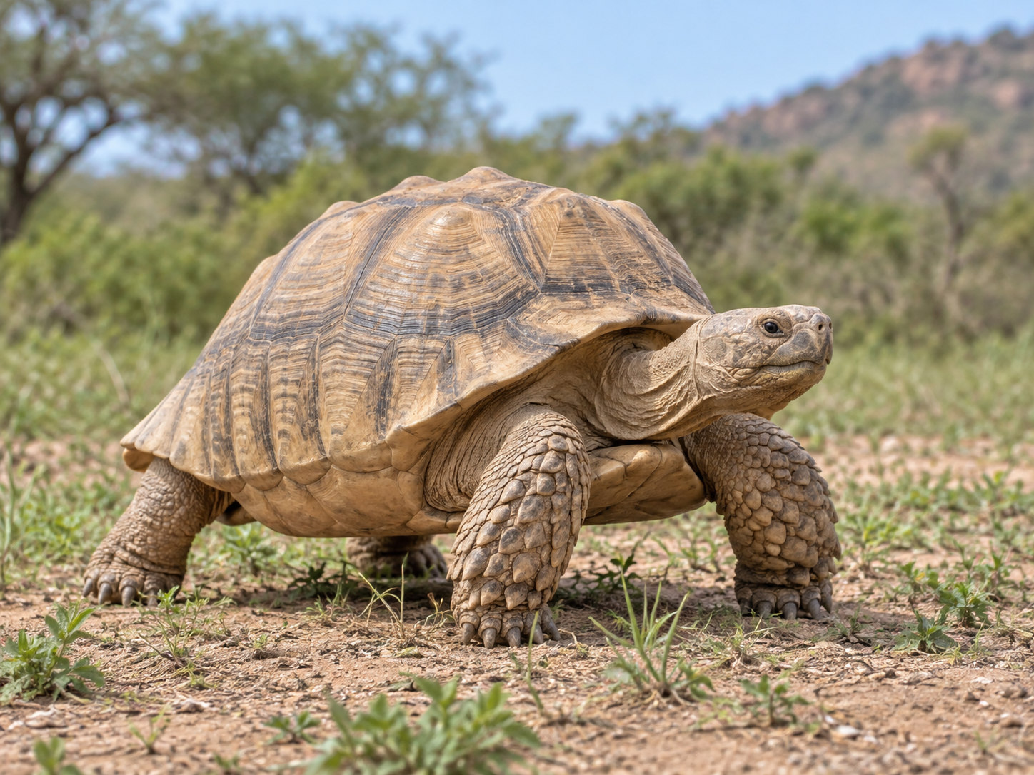 AI-generated animal illustration: Tortoise