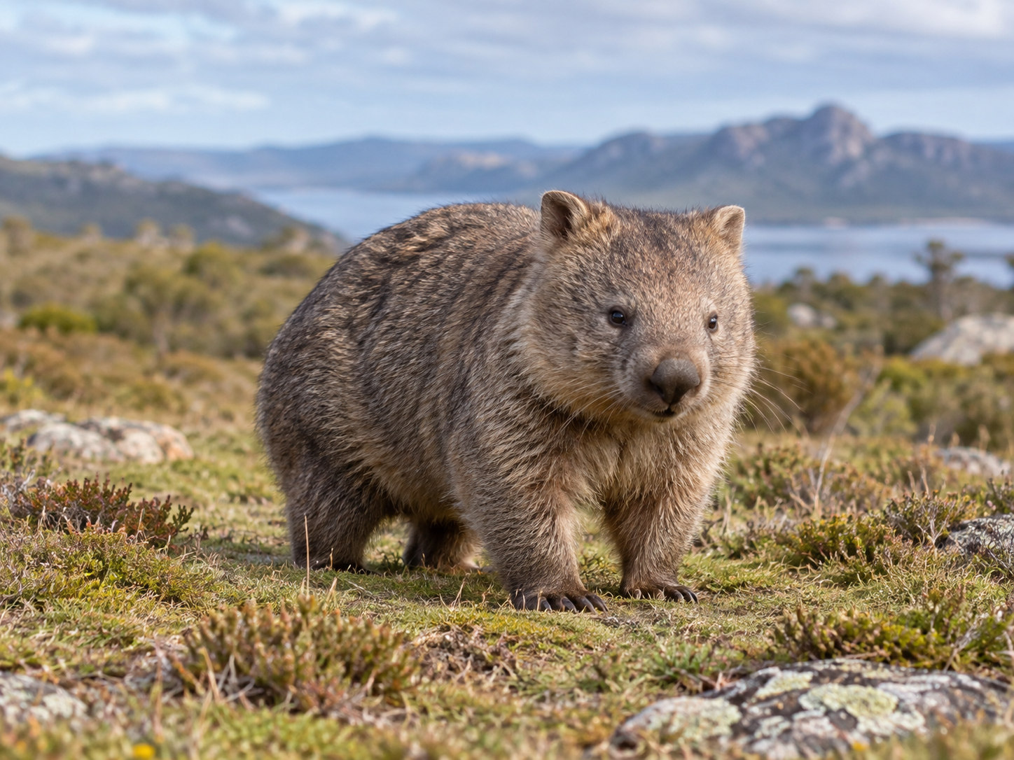 AI-generated animal illustration: Wombat
